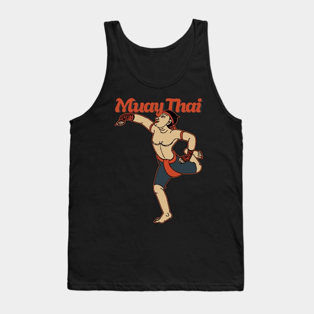 Vintage Muay Thai Tank Top by KewaleeTee